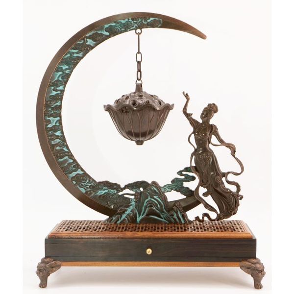 chang'e galloping to the moon antique alloy copper hanging furnace insence burner backflow incense holder buddhist supplies fragrance l
chang'e galloping to the moon antique alloy copper hanging furnace insence burner backflow incense holder buddhist supplies fragrance l