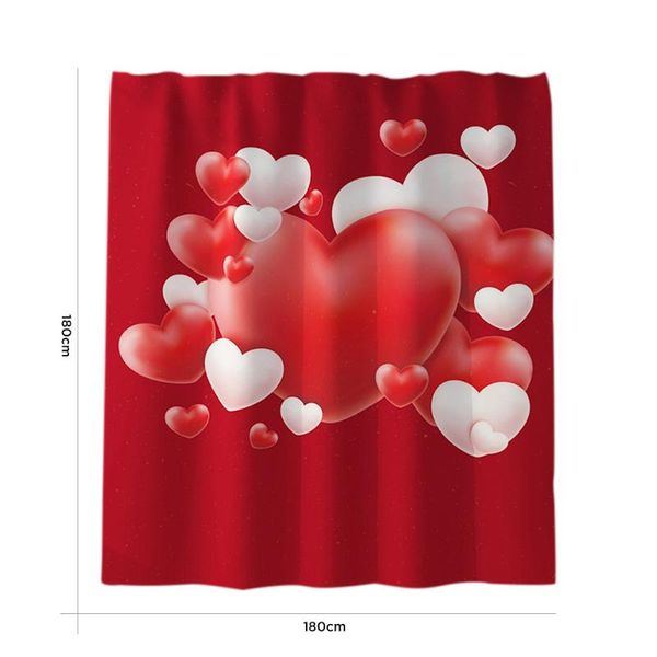 shower curtains curtain valentine's day romantic red heart shape waterproof polyester bath for bathroom accessories with 12 hooks
shower curtains curtain valentine's day romantic red heart shape waterproof polyester bath for bathroom accessories with 12 hooks