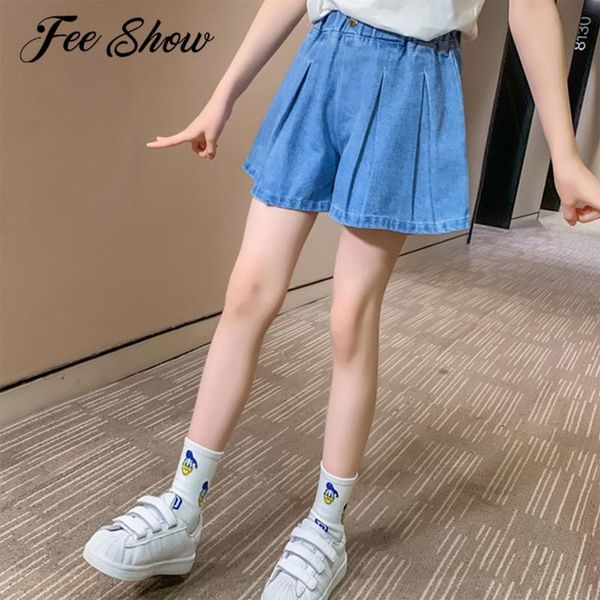 shorts summer fashion kids girls denim pure color elastic waistband casual loose wide leg jean for teen short pants, Black
shorts summer fashion kids girls denim pure color elastic waistband casual loose wide leg jean for teen short pants, Black