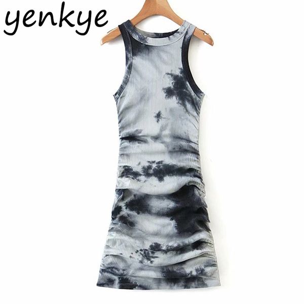 vintage tie-dye print knit dress women sleeveless o neck tank draped bodycon mini fashion club vestido 210514, Black;gray
vintage tie-dye print knit dress women sleeveless o neck tank draped bodycon mini fashion club vestido 210514, Black;gray