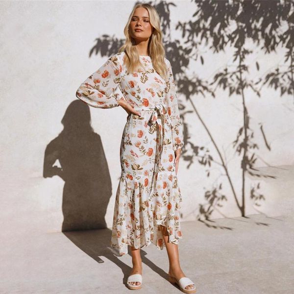 casual dresses autumn women's long sleeve floral midi dress ruffles o neck office lady lace up boho loose robe femme vestidos, Black;gray
casual dresses autumn women's long sleeve floral midi dress ruffles o neck office lady lace up boho loose robe femme vestidos, Black;gray