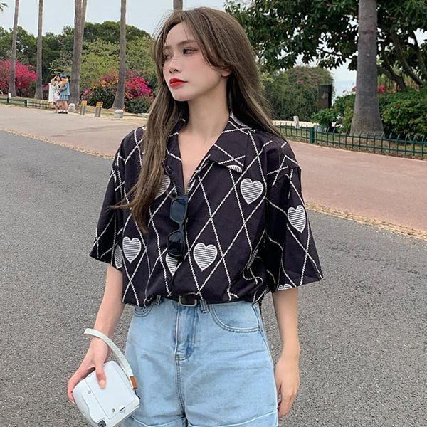 women's blouses & shirts print women shirt fashion summer ladies loose lapel single-breasted printed blouse 2021 short sleeved, White
women's blouses & shirts print women shirt fashion summer ladies loose lapel single-breasted printed blouse 2021 short sleeved, White