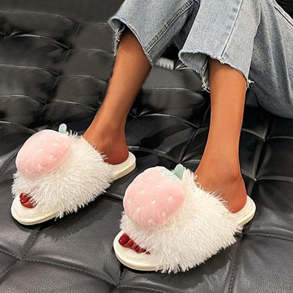 slippers winter fur house women cute cartoon fruit avocado strawberry bedroom couples shoes warm plush ladies furry slides, Black
slippers winter fur house women cute cartoon fruit avocado strawberry bedroom couples shoes warm plush ladies furry slides, Black