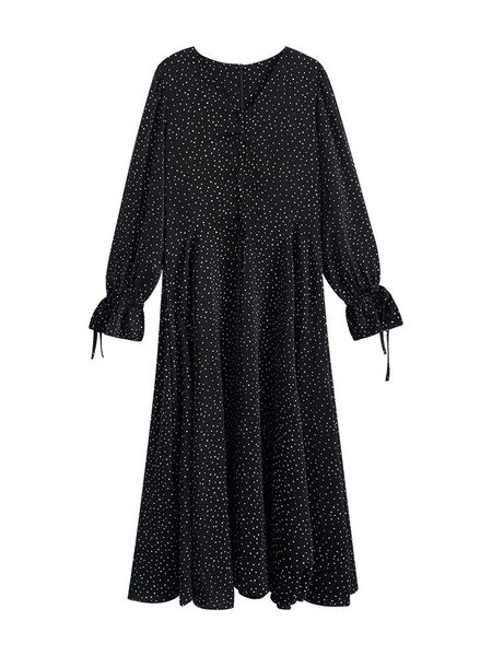 casual dresses 2021 spring autumn black dot dress women long sleeve ladies vestidos ruffles a-line brand robe fashion clothing ke340, Black;gray
casual dresses 2021 spring autumn black dot dress women long sleeve ladies vestidos ruffles a-line brand robe fashion clothing ke340, Black;gray