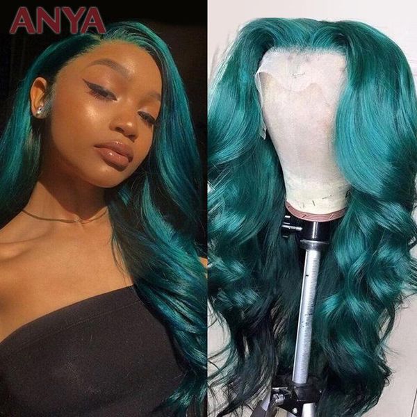 lace wigs anya mermaid green color 13x4 front wig pre plucked body wave human hair transparent brazilian remy for women, Black;brown
lace wigs anya mermaid green color 13x4 front wig pre plucked body wave human hair transparent brazilian remy for women, Black;brown