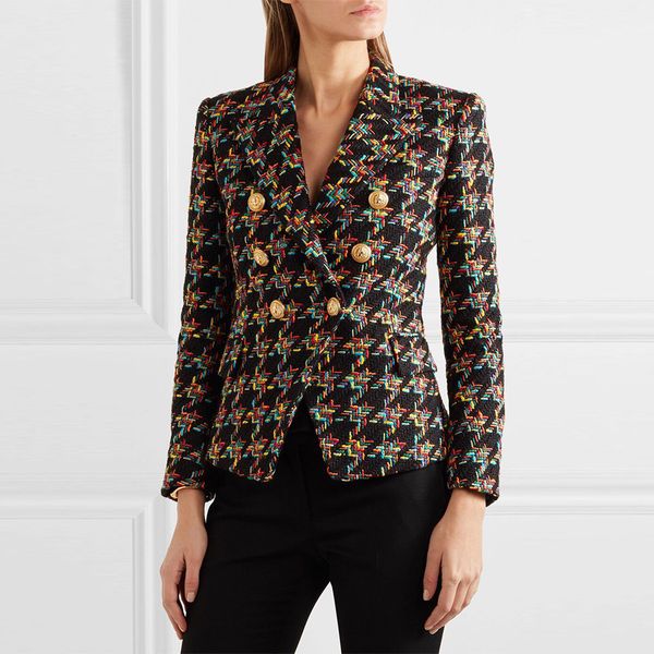 women's suits & blazers female double-breasted twested jackets fancy buttons elegant d450, White;black
women's suits & blazers female double-breasted twested jackets fancy buttons elegant d450, White;black