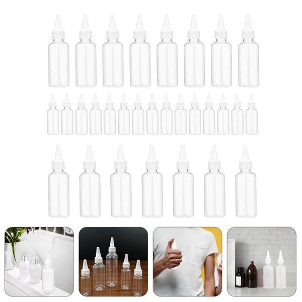 storage bottles & jars 30pcs squeezable bottling liquid empty travel (transparent)