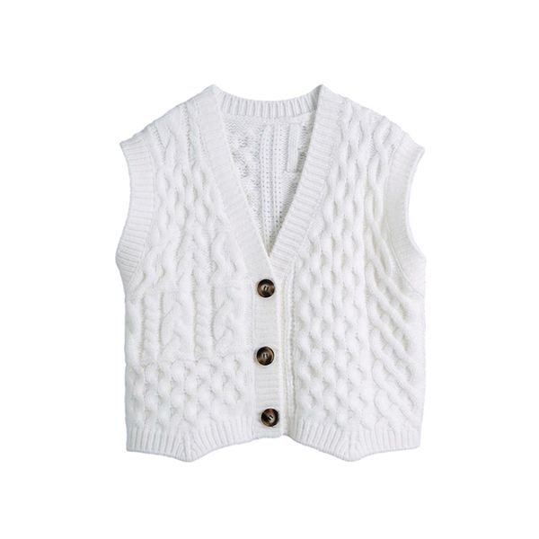 sweet women v neck single breasted vest spring-autumn fashion ladies fresh minimalism female eight-strand knitted 210515, Black;white
sweet women v neck single breasted vest spring-autumn fashion ladies fresh minimalism female eight-strand knitted 210515, Black;white