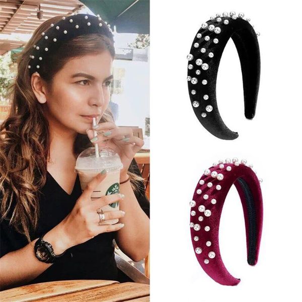 hair accessories thicken velvet women headband pearls padded sponge fashion headwear hairbands for female elegant hoop
hair accessories thicken velvet women headband pearls padded sponge fashion headwear hairbands for female elegant hoop