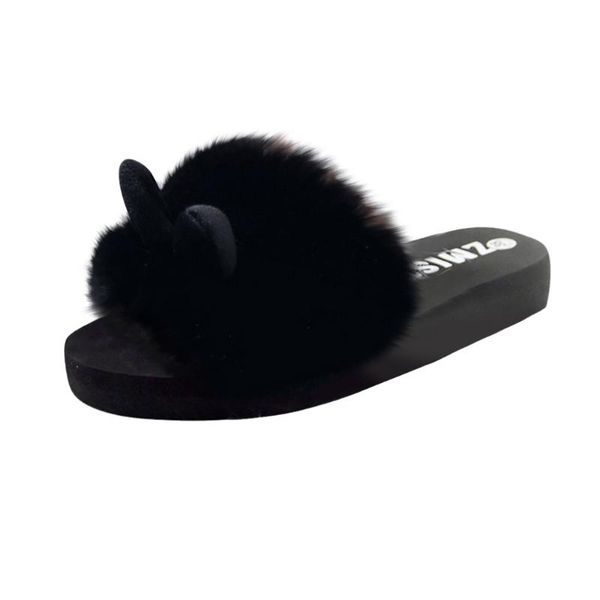 slippers 2021 women fashion indoor ear slip-on open toe flat warm winter slipper shoes comfortable soft mujer a50, Black
slippers 2021 women fashion indoor ear slip-on open toe flat warm winter slipper shoes comfortable soft mujer a50, Black
