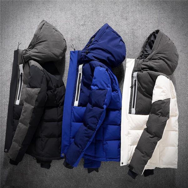 men's down & parkas winter the jacket men white duck coats waterproof hooded thicken warm skiing jackets, Black
men's down & parkas winter the jacket men white duck coats waterproof hooded thicken warm skiing jackets, Black