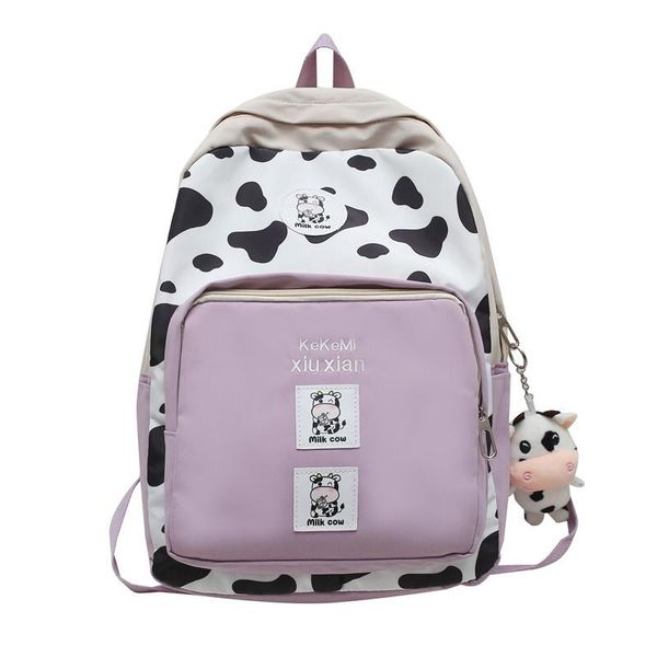 backpack fashion leisure simple cow grain junior high school boys and girls travel bag
backpack fashion leisure simple cow grain junior high school boys and girls travel bag