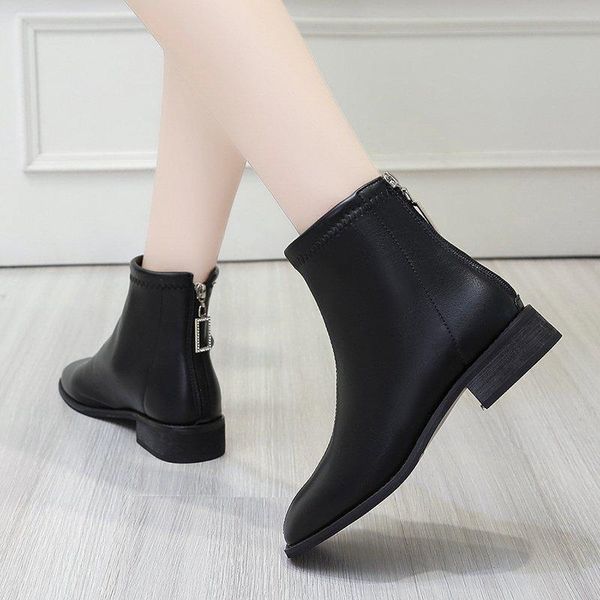 boots 2021 winter women ankle black low heels shoes back zipper square toe booties chunky leather flat botas mujer 8797g
boots 2021 winter women ankle black low heels shoes back zipper square toe booties chunky leather flat botas mujer 8797g