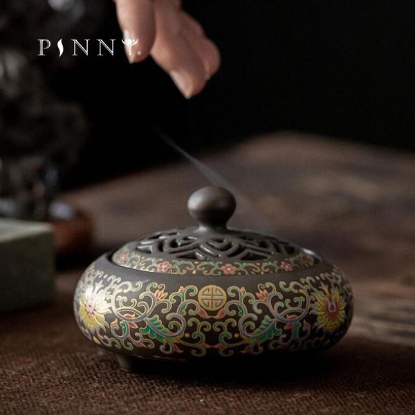 large enamel carved ceramic incense burner cloisonne chinese retro sandalwood censer coil base temple ornaments fragrance lamps
large enamel carved ceramic incense burner cloisonne chinese retro sandalwood censer coil base temple ornaments fragrance lamps