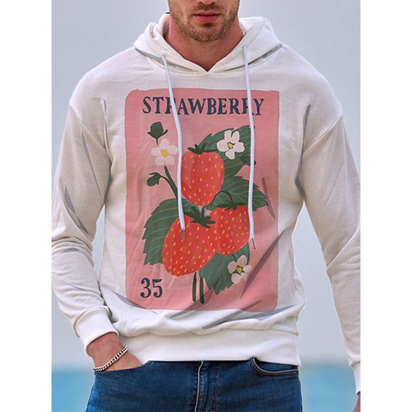 bright strawberry design pattern men s 3d printed hoodie visual impact party punk goth round neck american sweatshirt hoodie, Black
bright strawberry design pattern men s 3d printed hoodie visual impact party punk goth round neck american sweatshirt hoodie, Black