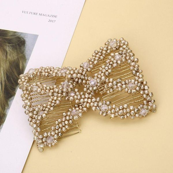 hair accessories women twist rhombus beaded side combs stretchable double clips bun maker b95f
hair accessories women twist rhombus beaded side combs stretchable double clips bun maker b95f