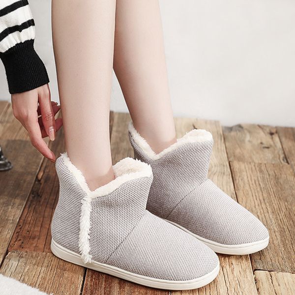 women winter warm ankle boots slippers indoor plush slipper sock bootie cozy home shoes comfotable soft female thicken shoes, Black
women winter warm ankle boots slippers indoor plush slipper sock bootie cozy home shoes comfotable soft female thicken shoes, Black