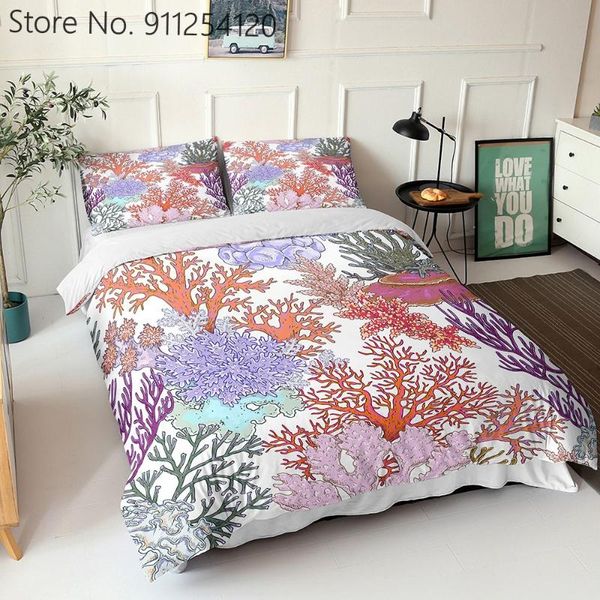 bedding sets coral 2/3 piece ocean animals bed quilt cover single double king size marine life home
bedding sets coral 2/3 piece ocean animals bed quilt cover single double king size marine life home