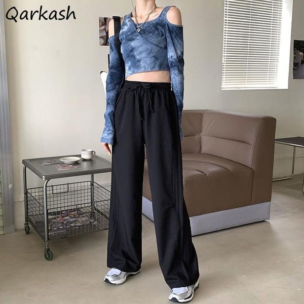 women's pants & capris wide leg women boyfriend solid casual soft large size s-4xl teenagers baggy pockets females trousers, Black;white
women's pants & capris wide leg women boyfriend solid casual soft large size s-4xl teenagers baggy pockets females trousers, Black;white