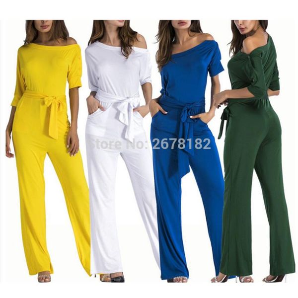 women's jumpsuits & rompers plus size jumpsuit women clothing 2021 off shoulder long pant wide leg romper large loose elegant fashion b, Black;white
women's jumpsuits & rompers plus size jumpsuit women clothing 2021 off shoulder long pant wide leg romper large loose elegant fashion b, Black;white