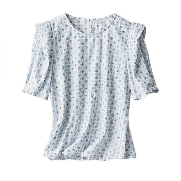 women's blouses & shirts shuchan women blouse and summer short sleeve shirt blue fashion lady clothing 2021 designer, White
women's blouses & shirts shuchan women blouse and summer short sleeve shirt blue fashion lady clothing 2021 designer, White