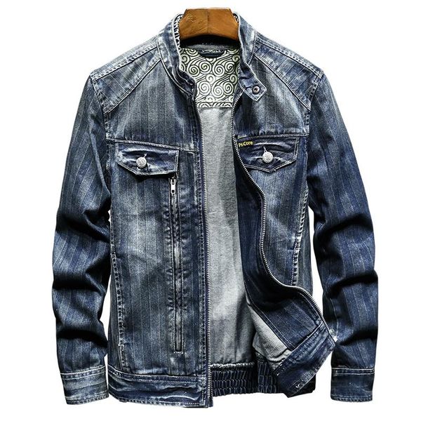 men's jackets vintage bonjean biker motorcycle denim jacket for men brand casual spring autumn coat stand collar slim fit, Black;brown
men's jackets vintage bonjean biker motorcycle denim jacket for men brand casual spring autumn coat stand collar slim fit, Black;brown
