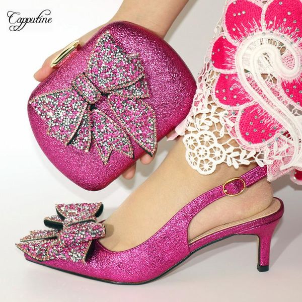 dress shoes pretty fuchsia thin heel party pointed toe and purse bag set with bowknot vc889, height 6cm, Black
dress shoes pretty fuchsia thin heel party pointed toe and purse bag set with bowknot vc889, height 6cm, Black