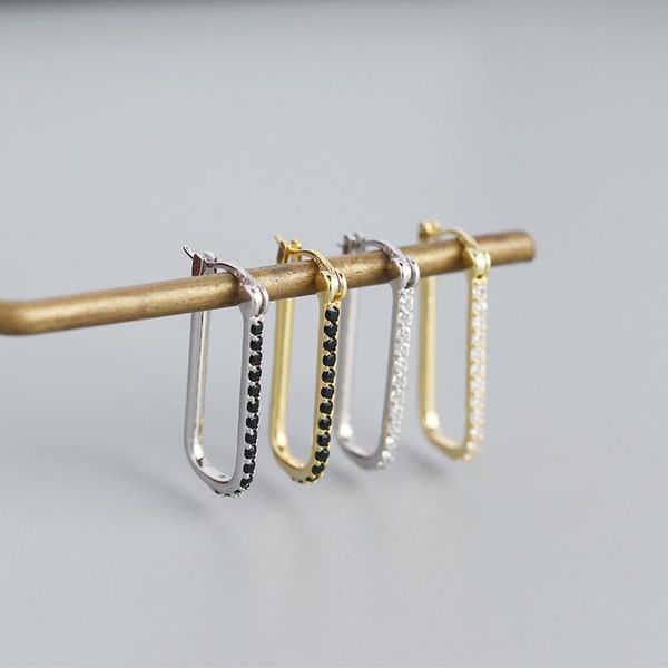 hoop & huggie black cz earrings for women big square punk jewelry designer ear cuff m25, Golden;silver
hoop & huggie black cz earrings for women big square punk jewelry designer ear cuff m25, Golden;silver