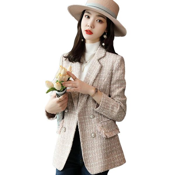 women's suits & blazers lenshin high-quality beige blue plaid blazer coats with pocket for women fashion outwear jacket casual wear clo, White;black
women's suits & blazers lenshin high-quality beige blue plaid blazer coats with pocket for women fashion outwear jacket casual wear clo, White;black