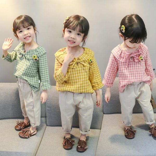 1-5 year toddler kids baby girl clothes lovely long sleeve plaid + pants cotton infant outfit spring children's clothing set sets, White
1-5 year toddler kids baby girl clothes lovely long sleeve plaid + pants cotton infant outfit spring children's clothing set sets, White