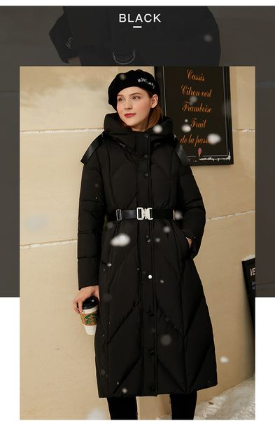 simple 90 white duck downs collar with hat women's 2021 large warm long coat wholesale oversized down jacket close waist, Black
simple 90 white duck downs collar with hat women's 2021 large warm long coat wholesale oversized down jacket close waist, Black