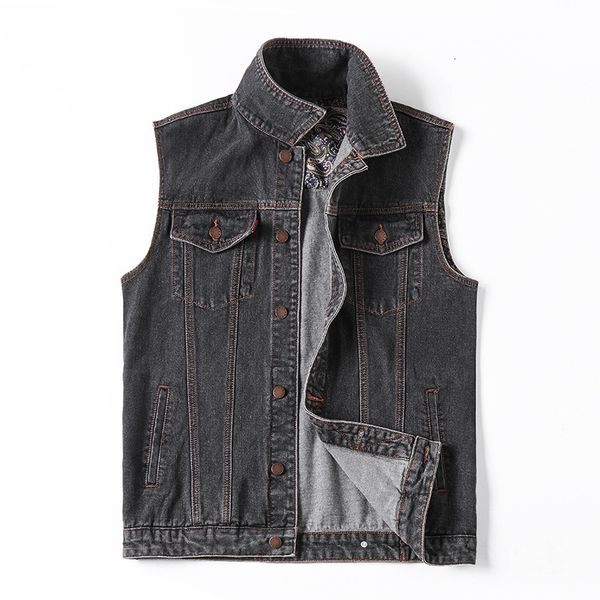 men's vests mens denim vest autumn winter men jeans jacket coats brand clothing hip hop streetwear man waistcoat plus size 5xl nq7, Black;white
men's vests mens denim vest autumn winter men jeans jacket coats brand clothing hip hop streetwear man waistcoat plus size 5xl nq7, Black;white