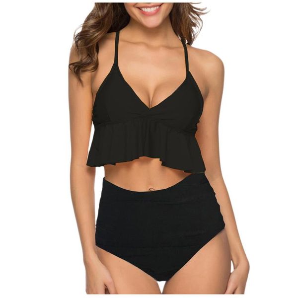 women's swimwear swimsuits woman 2021 floral print bikinis set padded high waisted thong bikini swimsuit v neck ruffle tube mujer, White;black
women's swimwear swimsuits woman 2021 floral print bikinis set padded high waisted thong bikini swimsuit v neck ruffle tube mujer, White;black