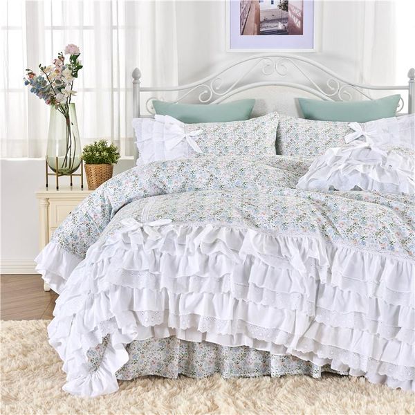 bedding sets korean pastoral cake layers lace ruffles embroidery pure cotton set princess bed skirt pillow sham duvet cover
bedding sets korean pastoral cake layers lace ruffles embroidery pure cotton set princess bed skirt pillow sham duvet cover