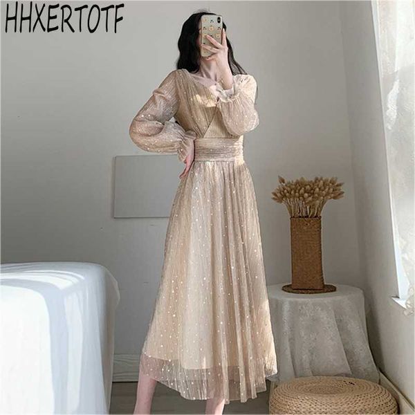 spring summer french design temperament women v neck long sleeve dress casual elegant mesh 210531, Black;gray
spring summer french design temperament women v neck long sleeve dress casual elegant mesh 210531, Black;gray