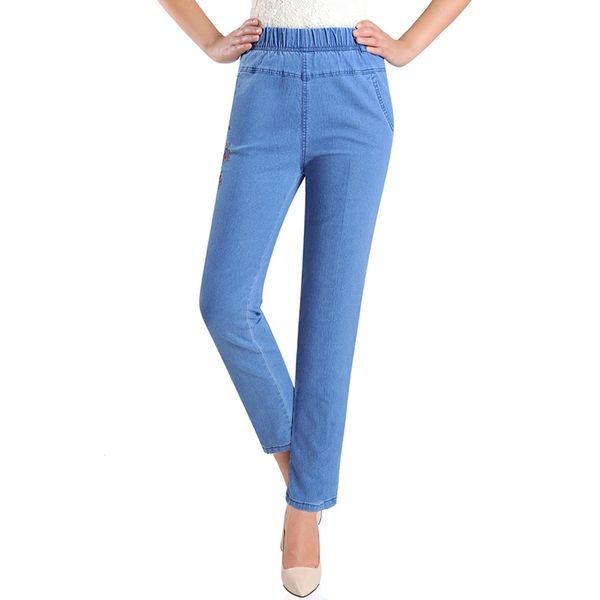 2011Plus Size 5XL Jeans Female 2021 Spring Summer New Embroidery Nine Denim Pants Slim High Waist Elasticity Casual Women Pants H450, 7005
2011Plus Size 5XL Jeans Female 2021 Spring Summer New Embroidery Nine Denim Pants Slim High Waist Elasticity Casual Women Pants H450, 7005