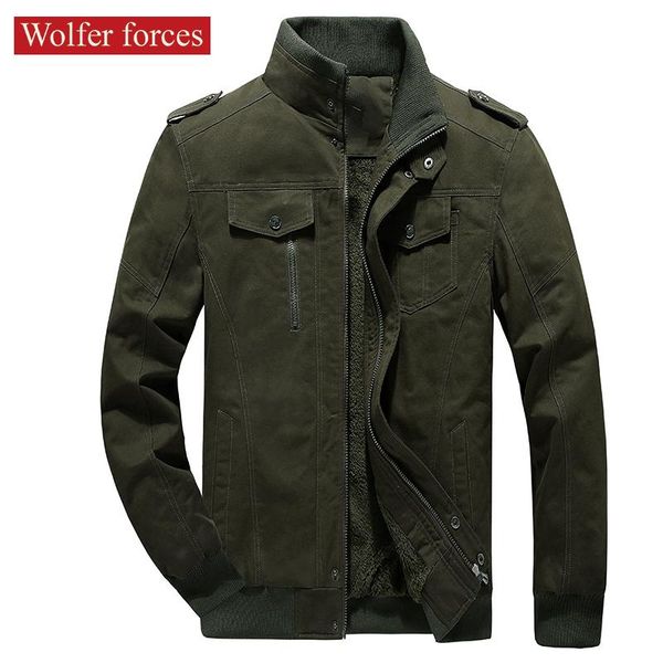 jacket men's autumn and winter plush thickened warm windproof cotton casual military collar jackets, Black;brown
jacket men's autumn and winter plush thickened warm windproof cotton casual military collar jackets, Black;brown