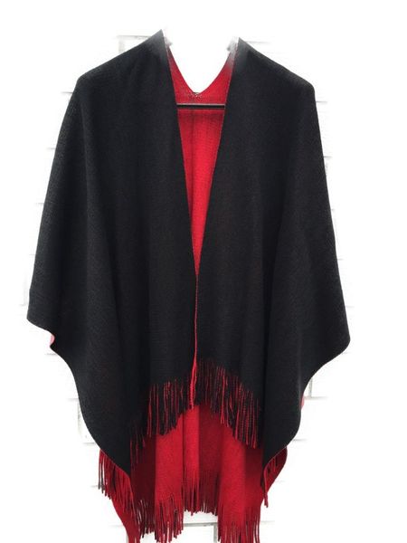 women's sweaters 2021 oversize deversible women winter knitted cashmere poncho capes shawl cardigans sweater coat q6-32e, White;black
women's sweaters 2021 oversize deversible women winter knitted cashmere poncho capes shawl cardigans sweater coat q6-32e, White;black