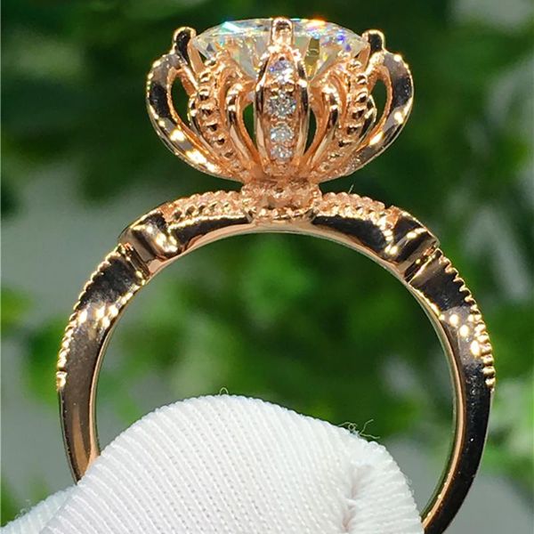 cluster rings 10k au417 yellow gold women wedding party engagement ring 1 2 3 4 5 round moissanite diamond crown flower bud elegant, Golden;silver
cluster rings 10k au417 yellow gold women wedding party engagement ring 1 2 3 4 5 round moissanite diamond crown flower bud elegant, Golden;silver