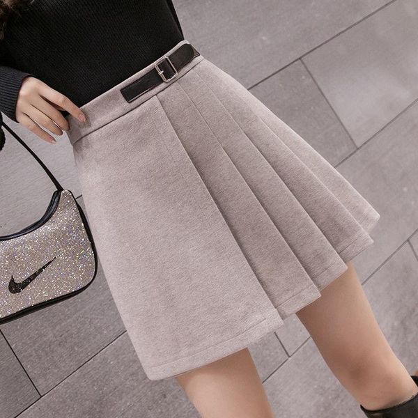 skirts 2021 women autumn winter casual woolen mini skirt lady sashes a-line high waist female irregular pleated falda g248, Black
skirts 2021 women autumn winter casual woolen mini skirt lady sashes a-line high waist female irregular pleated falda g248, Black