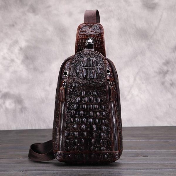 mew vintage men chest bag large genuine leather crossbody crocodile pattern shoulder brown cell phone pack male wallet waist bags
mew vintage men chest bag large genuine leather crossbody crocodile pattern shoulder brown cell phone pack male wallet waist bags