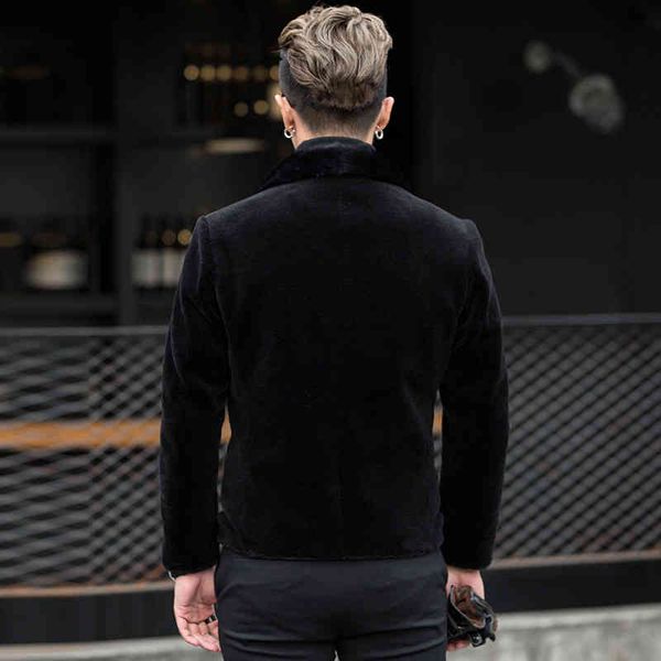 men's leather & faux natural sheep shearling fur coat winter jacket 100%wool real collar men short warm gy8708 my759 mpmk, Black
men's leather & faux natural sheep shearling fur coat winter jacket 100%wool real collar men short warm gy8708 my759 mpmk, Black