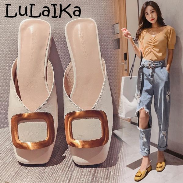 slippers lulaika 2021 summer ladies fashion outer wear square head comfortable buckle baotou low-heeled beach casual, Black
slippers lulaika 2021 summer ladies fashion outer wear square head comfortable buckle baotou low-heeled beach casual, Black