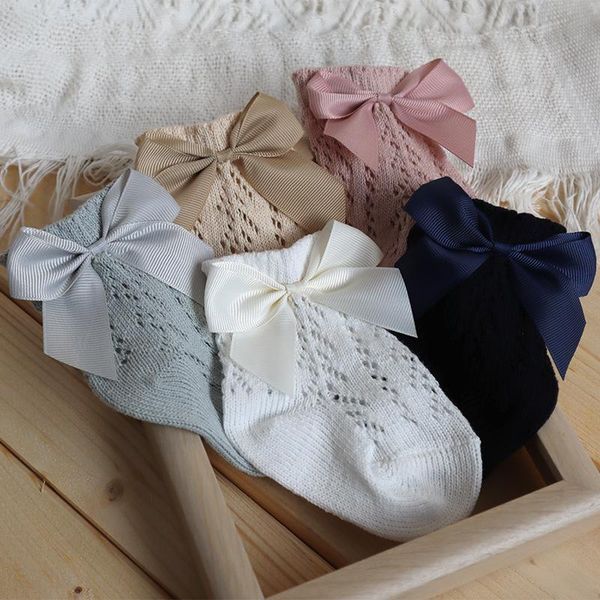 socks born baby summer with bow decoration hollow breathable mesh cotton design princess style clothing accessories, Pink;yellow
socks born baby summer with bow decoration hollow breathable mesh cotton design princess style clothing accessories, Pink;yellow