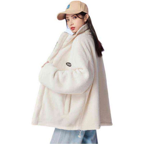 autumn and winter plush thickened et female 2021 double-sided student short lamb wool cotton, Black;brown
autumn and winter plush thickened et female 2021 double-sided student short lamb wool cotton, Black;brown