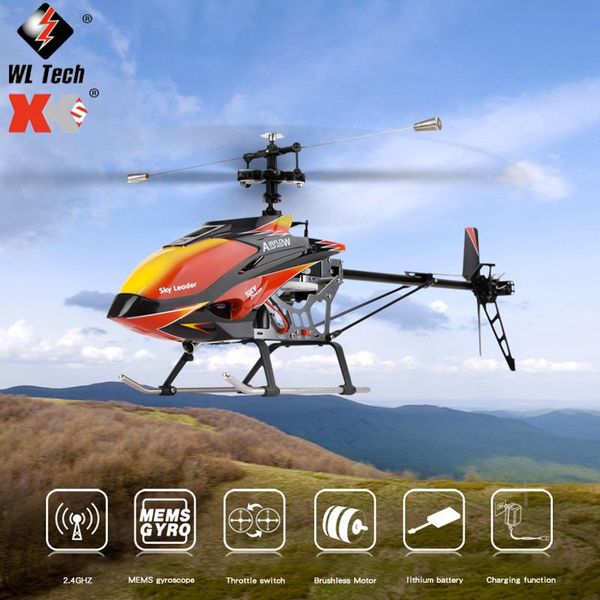 

wltoys v913 4ch rc helicopter 2.4ghz remote control anti-fall helicopters charging drone model outdoor toys for aldult drones