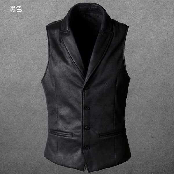 men's vests men 's vest 2021 spring and autumn lapel single breasted young middle-aged large size solid color casual, Black;white
men's vests men 's vest 2021 spring and autumn lapel single breasted young middle-aged large size solid color casual, Black;white