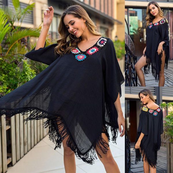 women hollow out crochet lace colorful folwer patchwork swimwear beachwear bathing suit cover up bikini swimsuit women's, White;black
women hollow out crochet lace colorful folwer patchwork swimwear beachwear bathing suit cover up bikini swimsuit women's, White;black