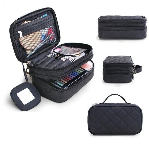 cosmetic bags & cases fashion women bag portable travel professional make up box double layer zipper handbag toiletry case with mirror
cosmetic bags & cases fashion women bag portable travel professional make up box double layer zipper handbag toiletry case with mirror