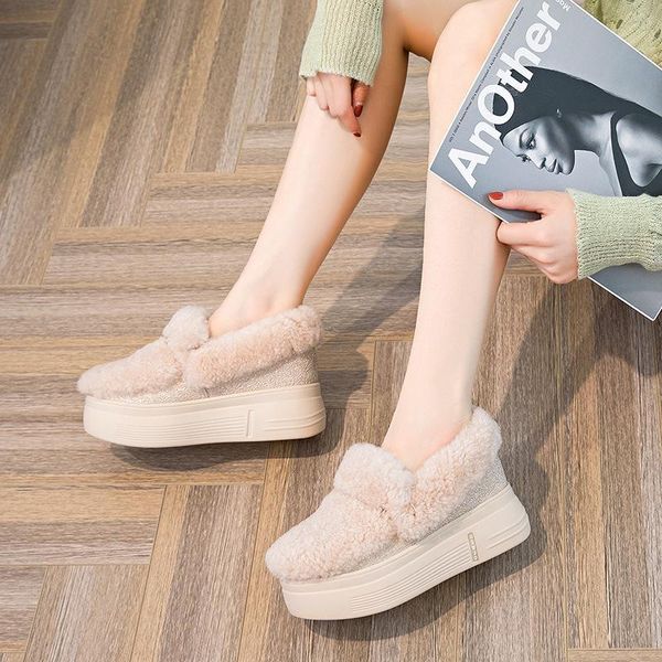 boots style women snow fur plush low bottomed flat winter women's warm anti-skid botas mujer r12-36 g8fl, Black
boots style women snow fur plush low bottomed flat winter women's warm anti-skid botas mujer r12-36 g8fl, Black